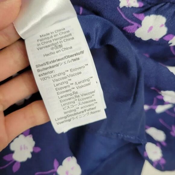 Jcrew Tie-neck tiered dress in scattered peony print - Picture 12 of 12